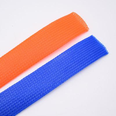 カラーPETケーブル用拡張可能編組スリーブ
