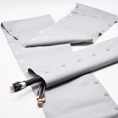 リバーシブル PVC ボタン ケーブル ラップ スリーブ